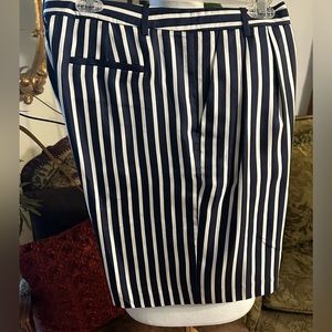 J.Crew Size 12 Blue Stripped Shorts